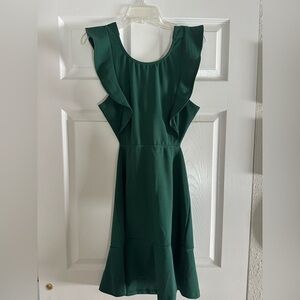 Dark Green Mini Dress
